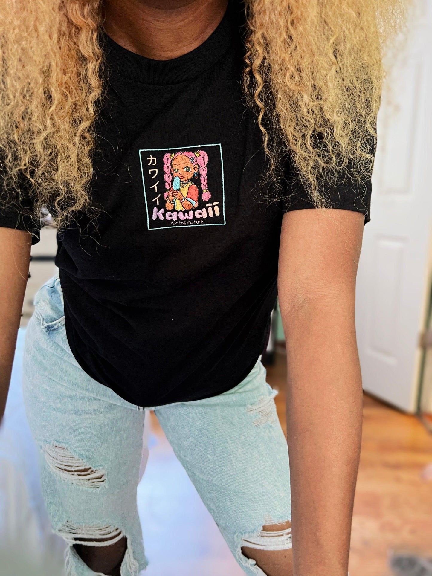K4TC Embroidered Tee - Kawaii for the Culture