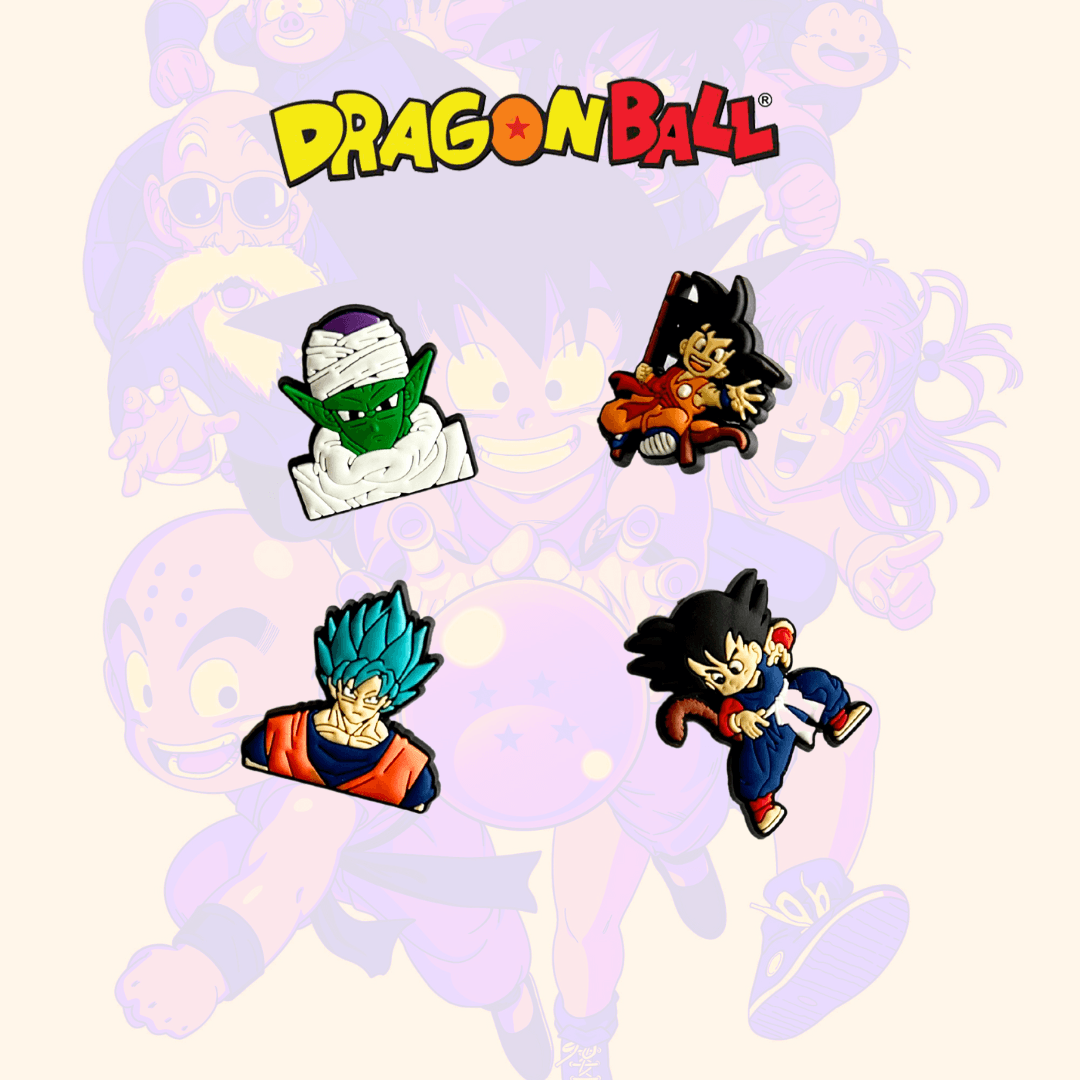 Dragon Ball Shoe Charms: Set of 4 - Kawaii for the Culture