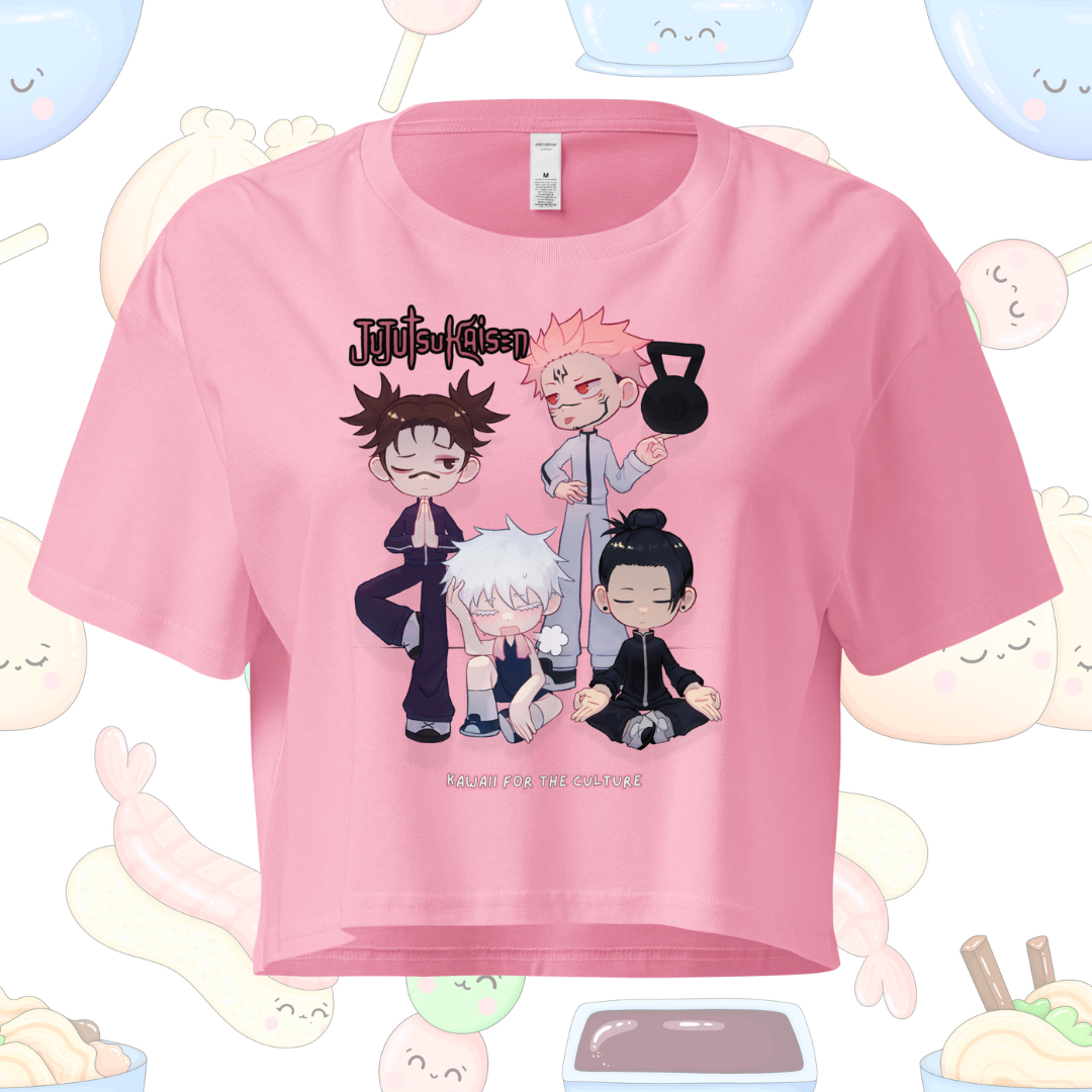 Chibi Jujutsu Crop Top