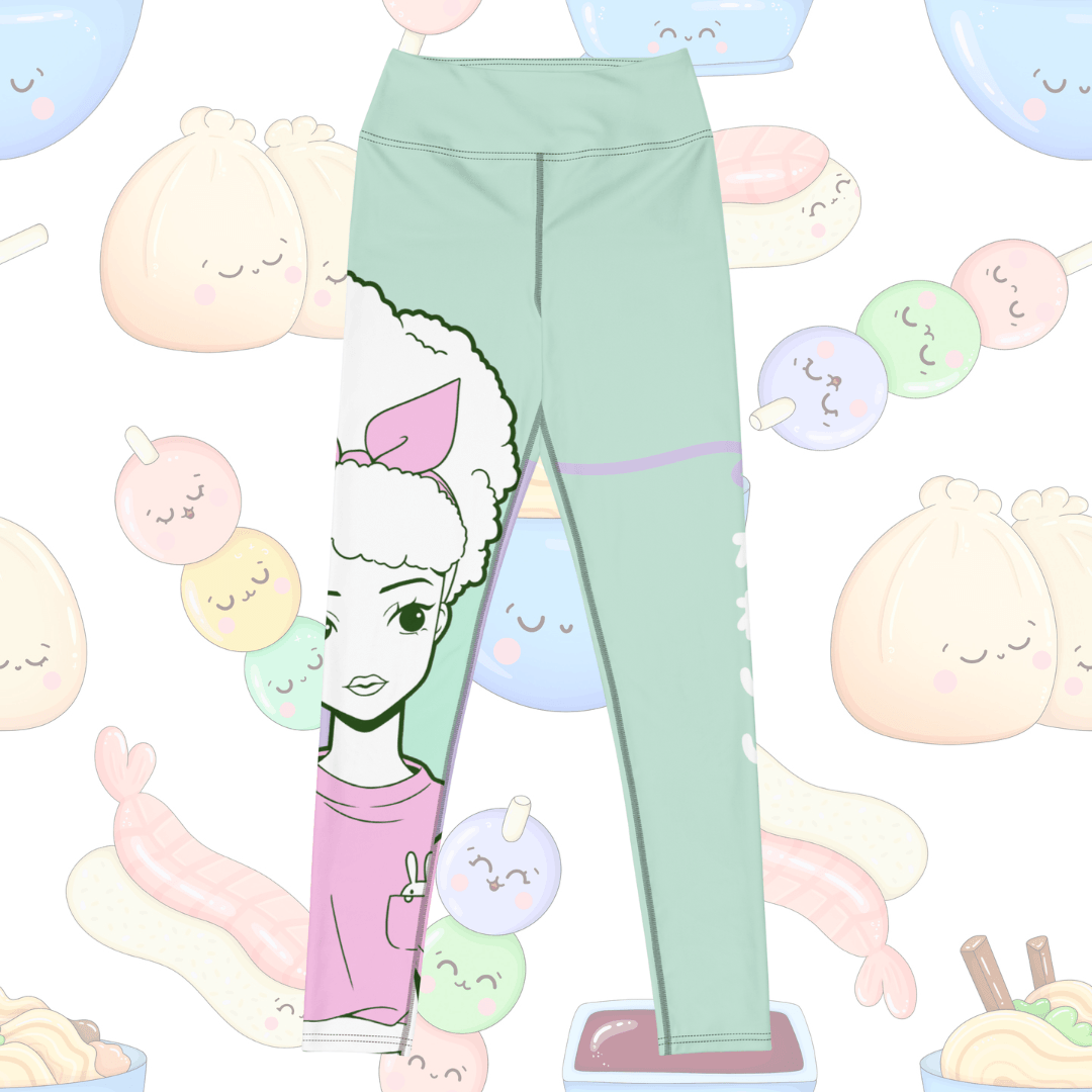 Pastel Power Mint Yoga Leggings - Kawaii for the Culture